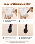 9-Piece Makeup Brush Set Foundation Blending Eyeshadow Wood Handle