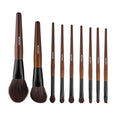 9-Piece Makeup Brush Set Foundation Blending Eyeshadow Wood Handle