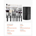 34-Piece Makeup Brush Set, Professional Brushes Kit for Foundation Blending Eyeshadow Concealer Blush - with Soft Bristles, Ergonomic Wood Handle, Travel-Friendly Case Included