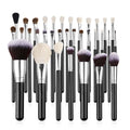 34-Piece Makeup Brush Set, Professional Brushes Kit for Foundation Blending Eyeshadow Concealer Blush - with Soft Bristles, Ergonomic Wood Handle, Travel-Friendly Case Included