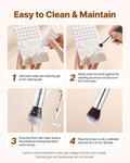 34-Piece Makeup Brush Set Foundation Eyeshadow Blush Concealer Kit