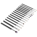 15-Piece Makeup Brush Set for Foundation Blending Eyeshadow, Professional Vegan Brushes with Soft Synthetic Bristles, Ergonomic Wood Handle & Aluminum Ferrule, Portable and Travel-Friendly