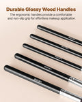 15-Piece Makeup Brush Set Foundation Eyeshadow Vegan Synthetic
