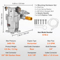 VEVOR Pressure Washer Pump 19mm Shaft 3400PSI 2.5GPM Honda Simpson RYOBI