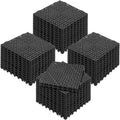 Interlocking Drainage Tiles 30x30cm 50 Pack PVC Black Non-Slip