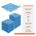 Interlocking Drainage Mat Tiles 50 Pack 30x30cm Non-Slip Blue