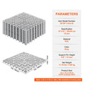 12x Interlocking Drainage Floor Tiles 30cm Grey Soft PVC Non-Slip