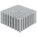 12x Interlocking Drainage Floor Tiles 30cm Grey Soft PVC Non-Slip