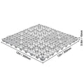 Modular Interlocking Cushion, 50 Pack 30 x 30 cm Splicing Drainage Mats, Soft PVC Interlocking Drainage Floor Tiles, Non-Slip Drainage Holes for Restroom, Bathroom, Kitchen, Pool, Wet Area, Gray