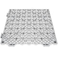 Modular Interlocking Cushion, 50 Pack 30 x 30 cm Splicing Drainage Mats, Soft PVC Interlocking Drainage Floor Tiles, Non-Slip Drainage Holes for Restroom, Bathroom, Kitchen, Pool, Wet Area, Gray