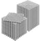 Interlocking Drainage Tiles 50 Pack 30x30cm Grey PVC Non-Slip