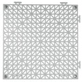 Interlocking Drainage Tiles 50 Pack 30x30cm Grey PVC Non-Slip