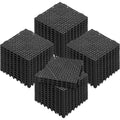 Interlocking Drainage Floor Tiles 55 Pack 30x30cm Black Non-Slip