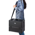 Makeup Train Case 370MM 6 Tier Black Professional Cosmetic Storage Box