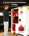 Safety Gas Can 9.5L Type II Red Fuel Storage Stainless Steel