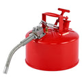 Safety Gas Can 9.5L Type II Red Fuel Storage Stainless Steel
