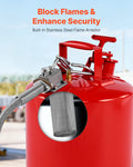 Safety Gas Can 19L Type II Red Gasoline Petrol Fuel Storage