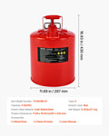 Safety Gas Can 19L Type II Red Gasoline Petrol Fuel Storage