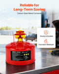 Safety Gas Can 9.5L Type I Red Gasoline Stainless Steel Flame