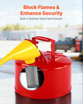 Safety Gas Can 9.5L Type I Red Gasoline Stainless Steel Flame