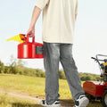 Safety Gas Can 9.5L Type I Red Gasoline Stainless Steel Flame