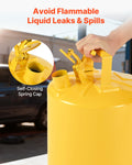 Safety Can 19L Type I Yellow Diesel Fuel Storage Stainless Steel
