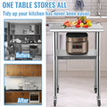 Stainless Steel Work Table 61x61x91.4cm 600lbs Commercial Kitchen