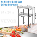 Stainless Steel Work Table 61x61x91.4cm 600lbs Commercial Kitchen