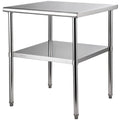 Stainless Steel Work Table 30x30x36in Commercial Food Prep