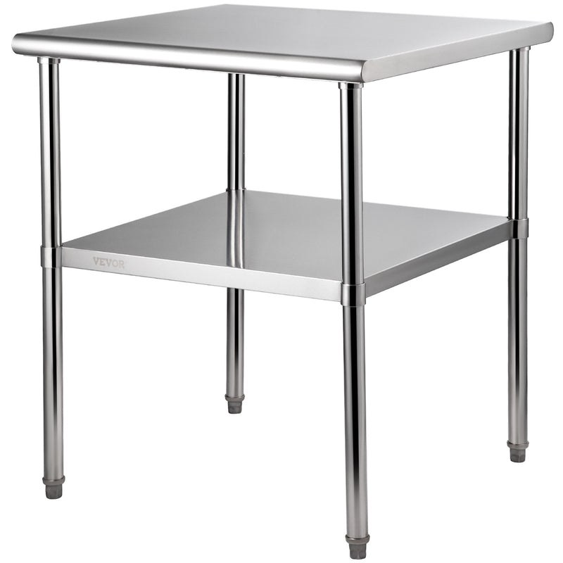 Stainless Steel Work Table 30x30x36in Commercial Food Prep