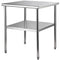 Stainless Steel Work Table 30x30x36in Commercial Food Prep