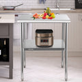 Stainless Steel Work Table 30x30x36in Commercial Food Prep