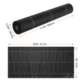 Weed Barrier Landscape Fabric, 3*300FT Heavy Duty Garden Weed Fabric, Woven PP Weed Control Fabric, Driveway Fabric, Geotextile Fabric for Landscaping, Ground Cover, Weed Blocker Weed Mat, Black