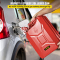 Jerry Fuel Can 20L Portable Gas Tank Red Steel 2PCS Rustproof