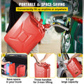 Jerry Fuel Can 20L Portable Gas Tank Red Steel 2PCS Rustproof