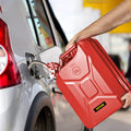 Jerry Fuel Can 20L Portable Gas Tank Red Steel 2PCS Rustproof