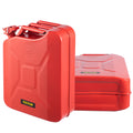 Jerry Fuel Can 20L Portable Gas Tank Red Steel 2PCS Rustproof