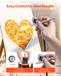 Airbrush Kit 1/6 HP Air Compressor 3 Dual-Action Airbrushes Cake Nails