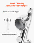 Airbrush Kit 1/6 HP Air Compressor 3 Dual-Action Airbrushes Cake Nails