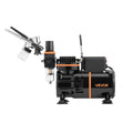 Airbrush Kit 1/6 HP Air Compressor 3 Dual-Action Airbrushes Cake Nails