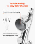 Airbrush Kit 1/6 HP Air Compressor 1 Brush 3 Tips Paint