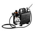 Airbrush Kit 1/6 HP Air Compressor 1 Brush 3 Tips Paint