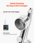Airbrush Kit 1/6 HP Air Compressor Tank 1 Brush 3 Tips