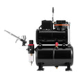 Airbrush Kit 1/6 HP Air Compressor Tank 1 Brush 3 Tips