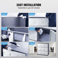 9 Door Metal Storage Cabinet Gray Steel Office Employees
