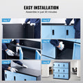 9 Door Metal Storage Cabinet Black Steel Office Employee