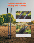 Post Hole Digger Heavy Duty Carbon Steel 1460mm Manual Gardening