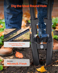 Post Hole Digger Heavy Duty Carbon Steel 1460mm Manual Gardening
