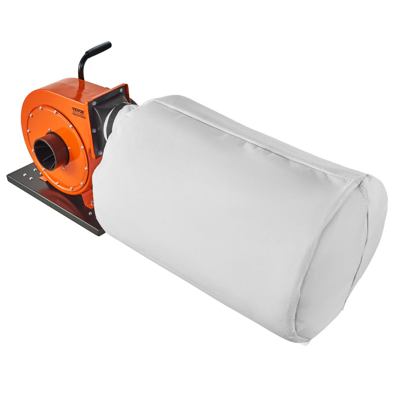 1HP 460CFM Dust Collector 80L Bag 2.5 Micron Filter Mobile
