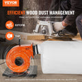1HP 460CFM Dust Collector 80L Bag 2.5 Micron Filter Mobile